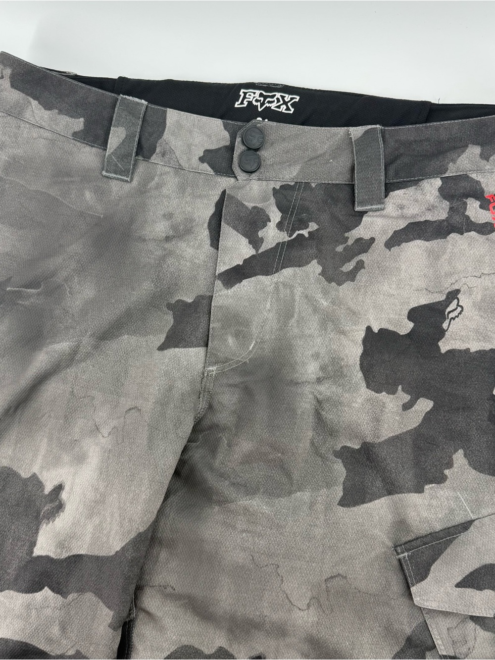 Fox Racing Ranger Mountain Bike Shorts Mens 34 TruMotion Stretch Green Camo